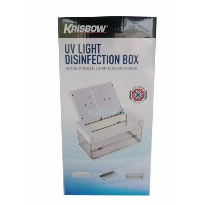 KRISBOW WADAH BOX UV DISINFEKTAN STERILISASI 2W TIMER PORTABLE/ACE UVC BOX PORTABLE/STERILIZER BOX/