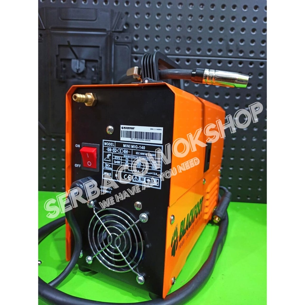 Blackfoot Travo Las Mini Inverter Mig 140 SNY Mesin Las CO2 Bonus Sarung Tangan Las Termurah