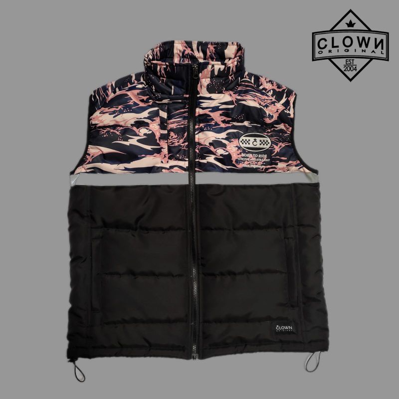 vespa vest rompi vespa camo pink