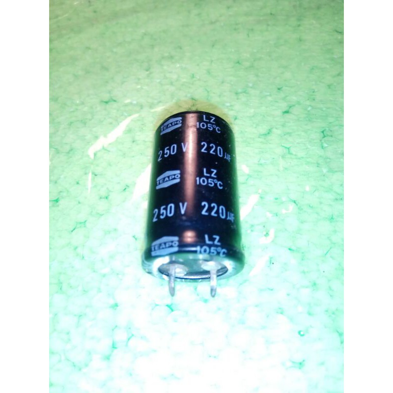 capasitor 220uf 250v.elco 220uf 250v.kapasitor elko 220uf 250v black.asli tahan panas