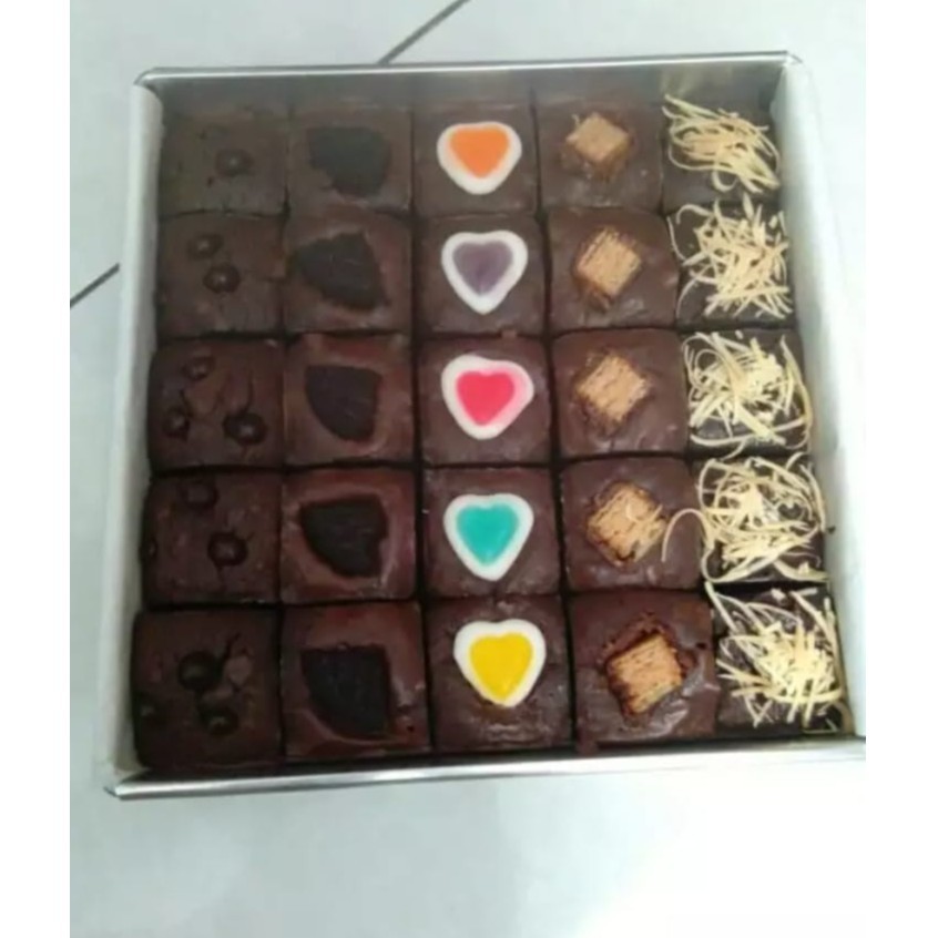 Loyang Brownies Sekat Ukuran 20, 22, 24 cm