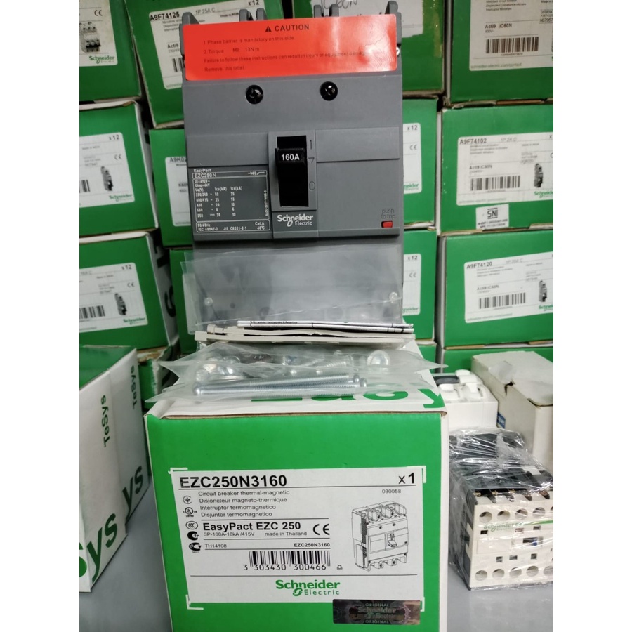 MCCB Schneider EZC250N/25KA 100A,125A,160A,200A,250A 3P Schneider/MCCB