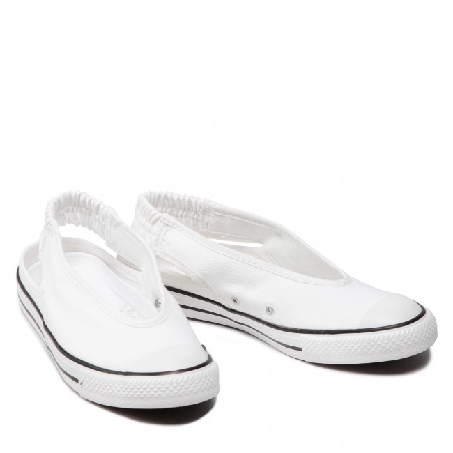 Converse Chuck Taylor All Star Dainty Mule Slingback Slip Ballet White