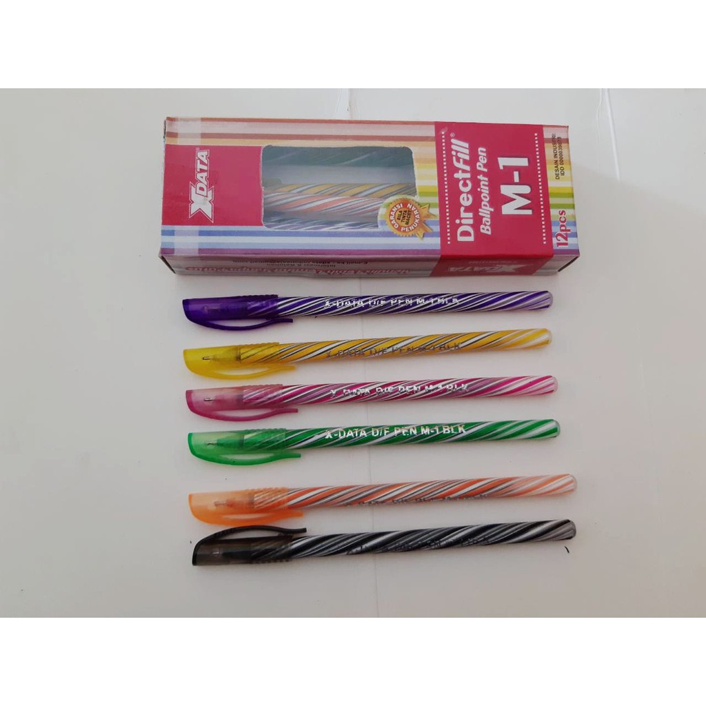 

Bolpen/Ballpoint/Bolpoin/Pena/Ballpen/Pulpen X-DATA M-1/M-2 Tinta Hitam (GROSIR 12pcs@550)