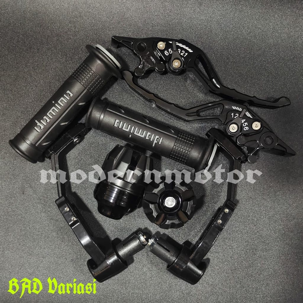 [PAKET HEMAT 4in1] Proguard Robot + Handgrip Domino + Jalu as + Handle Variasi CNC Ninja 250 fi Ninja 250 Ninja RR Ninja 150 R CBR 150 CBR CRF