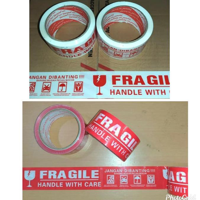 

Big Sale OPP Lakban Fragile 2" 48mmx50m GOLDLAND - Putih Cuci Gudang Awal Tahun