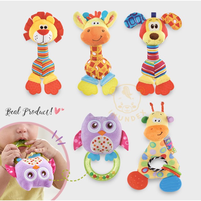 IMUNDEX hand rattle Rattle stick ring mainan  bayi  