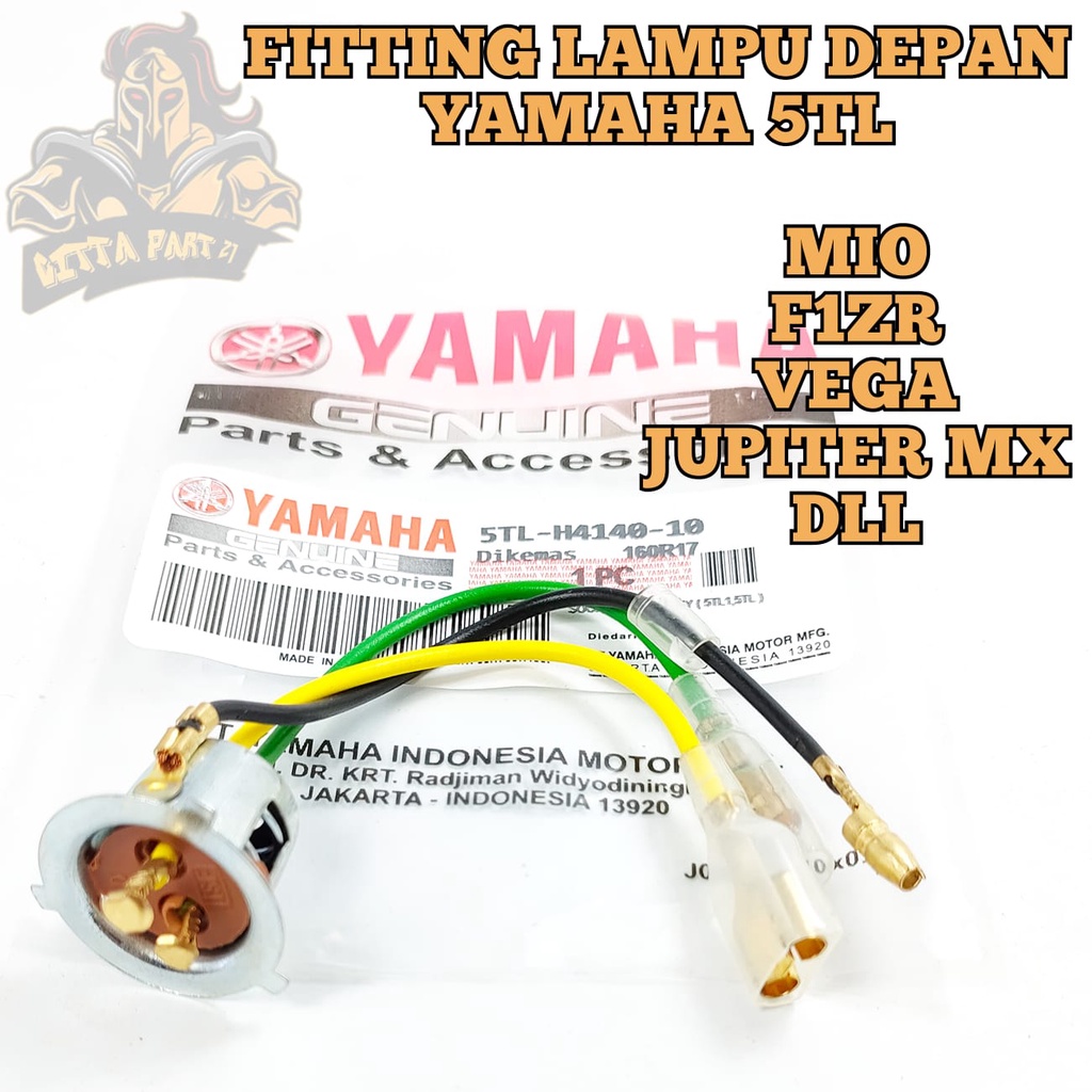 FITTING LAMPU DEPAN YAMAHA 5TL KUALITAS ASLI ORIGINAL YAMAHA PRESISI BAHAN KUNINGAN AWE T DAN DIJAMIN MANTAP MIO F1ZR VEGA JUPITER MX DAN LAIN LAIN