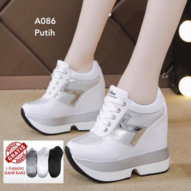 Sepatu wedges wanita impor korea #A086