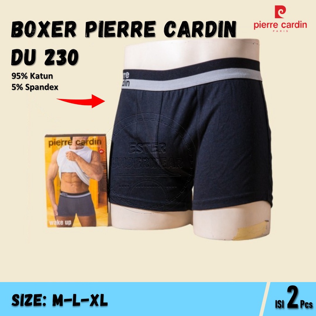 Celana Boxer Pria PIERRE CARDIN  PC 230 ISI-2 PCS harga terjangkau