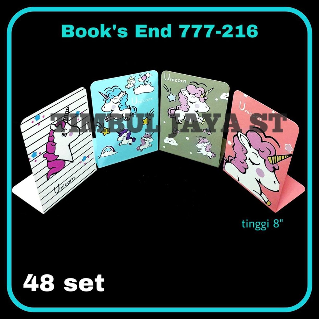 

Pembatas buku / book end unicorn kuda pony 777-2