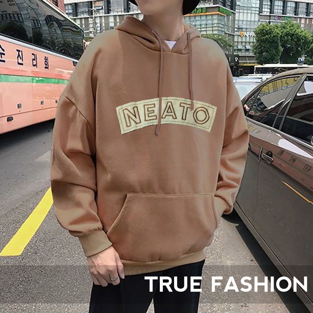 Hoodie Big Size NEATO - Size XXL - Bahan Fleece - Baju Wanita - Hoodie Oversize