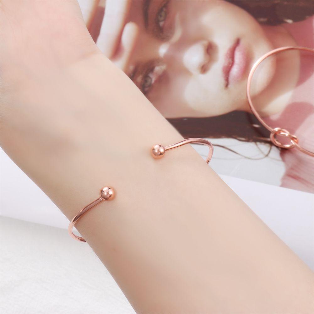 Lily 26huruf Gelang Wanita Simpul Open Initial Charms