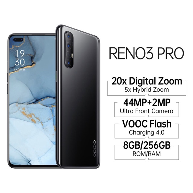 Oppo Reno 3 Pro Ram 8GB Internal 256GB Garansi Resmi 1 Tahun