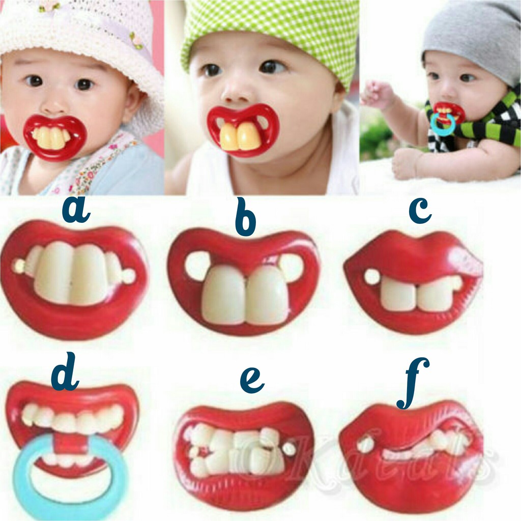 Empeng Gigi Joyful Baby Pacifier Empeng Unik Dot Bayi Lucu