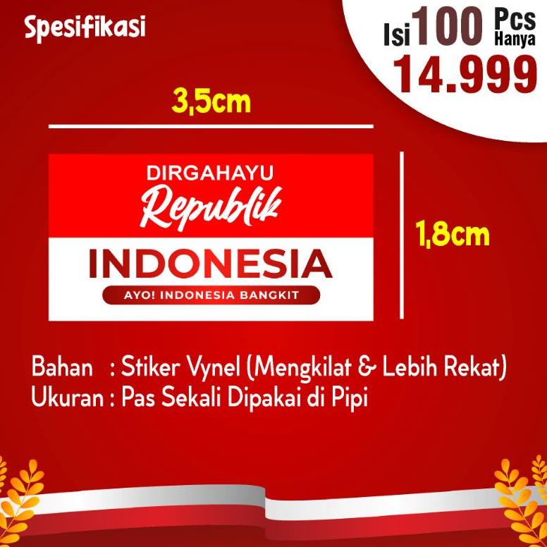 

れ Stiker Pipi Bendera Merah Putih 1 Pcs (PREMIUM) BIG SALES 2495 ☁