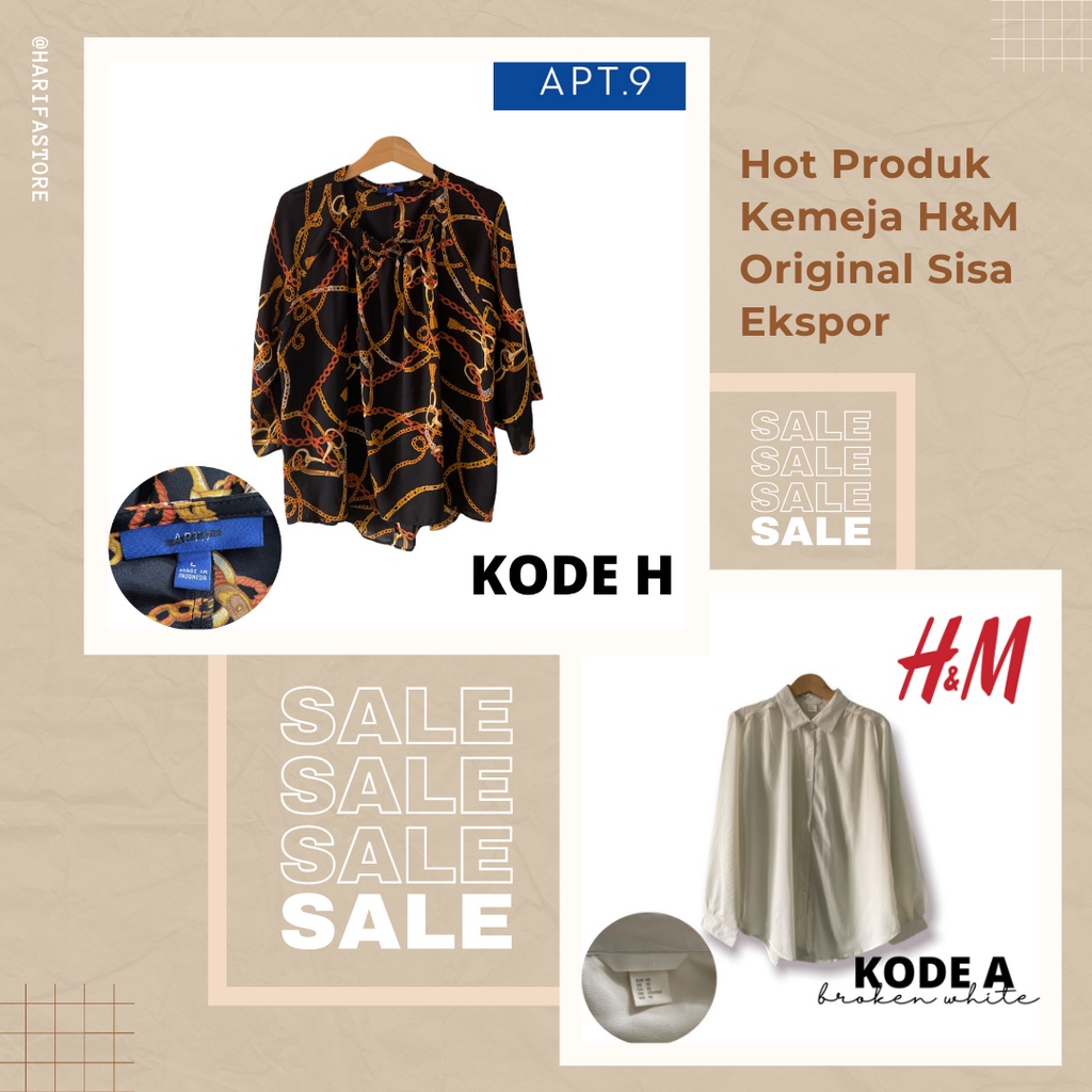 ATASAN KEMEJA WANITA BRANDED ORIGINAL SISA EKSPOR | KEMEJA WANITA SISA EKSPOR | ORIGINAL PRODUK