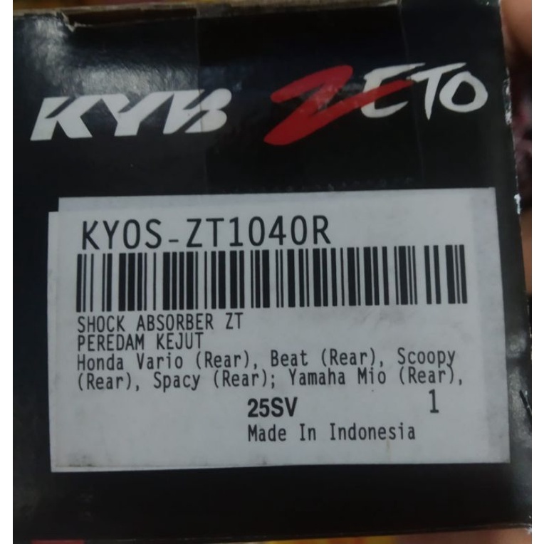 SHOCK BREAKER KYB ZETO 300MM FOR ALL MATIC