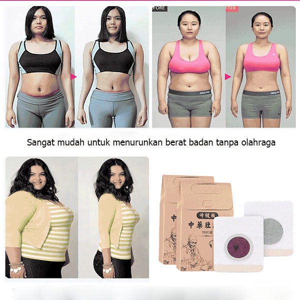 Koyo Pelangsing Slim Patch Pelangsing dan Detox Patch 10 tablet Patch pelangsing membakar lemak herbal botani untuk mengeluarkan racun dari tubuh