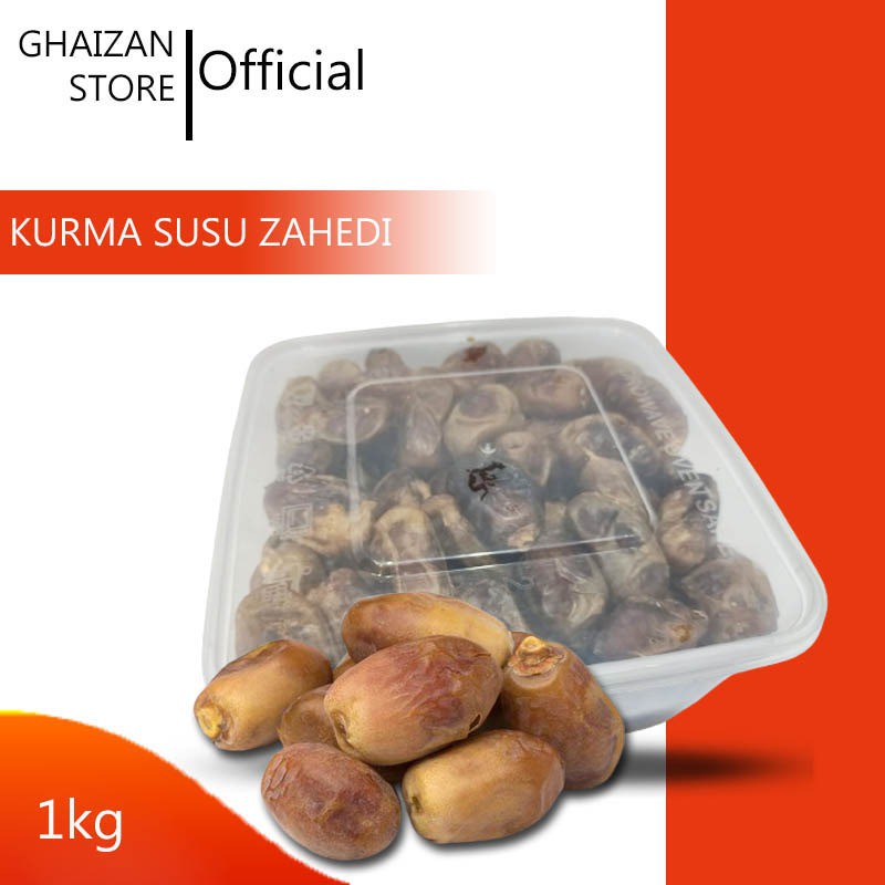 

[ GS ] Kurma Susu Zahedi 1 kg / Kurma Zahedi Susu / Kurma Zahedi Kemasan Toples / Kurma Semi Kering