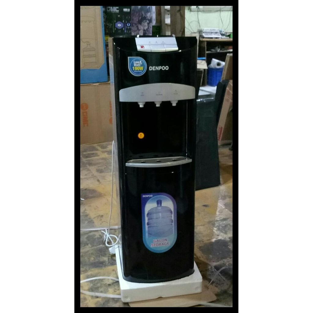 Dispenser Denpoo Galon Bawah DDB 29 3 Kran Low Watt 190 Watt Panas Dingin Normal