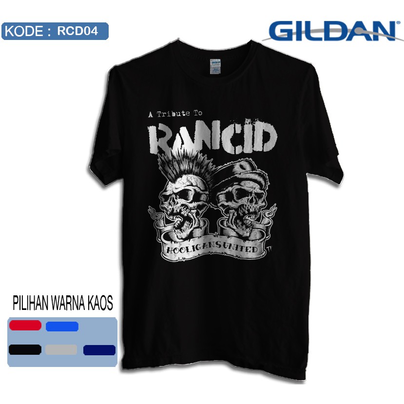 Kaos rancid band original gildan softstyle rcd04