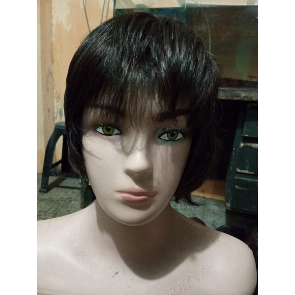 wig / rambut wig / rambut palsu pria pendek