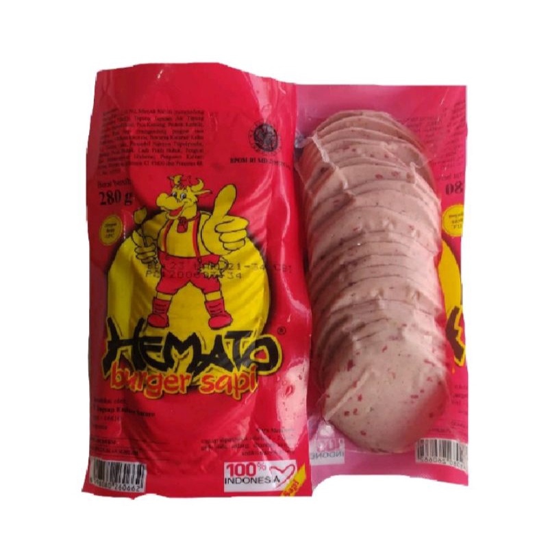 

Hemato Beef Burger isi 20 mini uk 280 gr