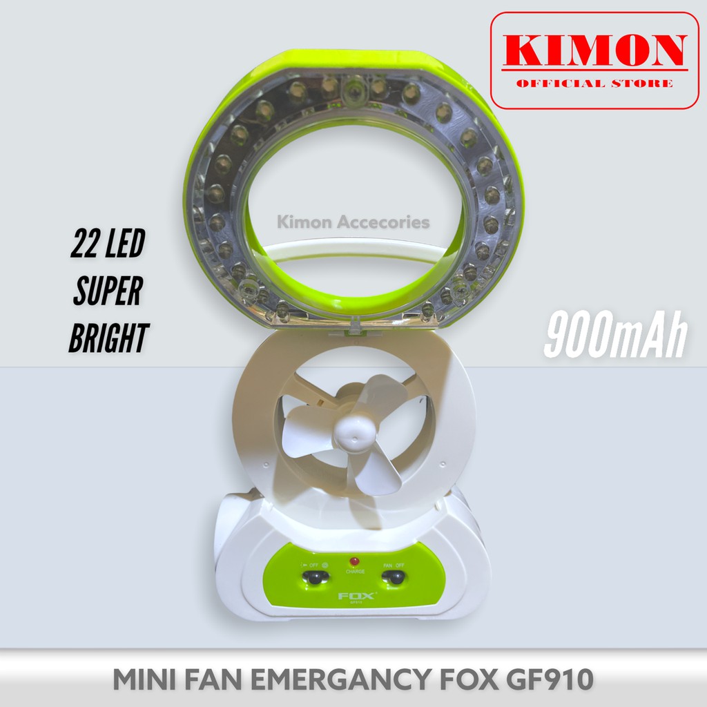 KIPAS SENTER FOX GF910 EMERGANCY LAMP LAMPU DARURAT SENTER ISI ULANG