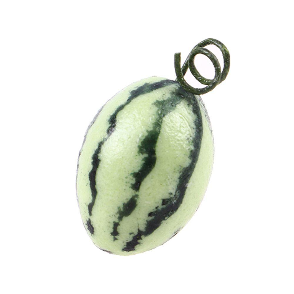 Lanfy Simulasi Semangka DIY Craft Mini Decor Pretend Play Klasik Mainan Rumah Mainan Aksesoris Rumah Boneka Model Buah