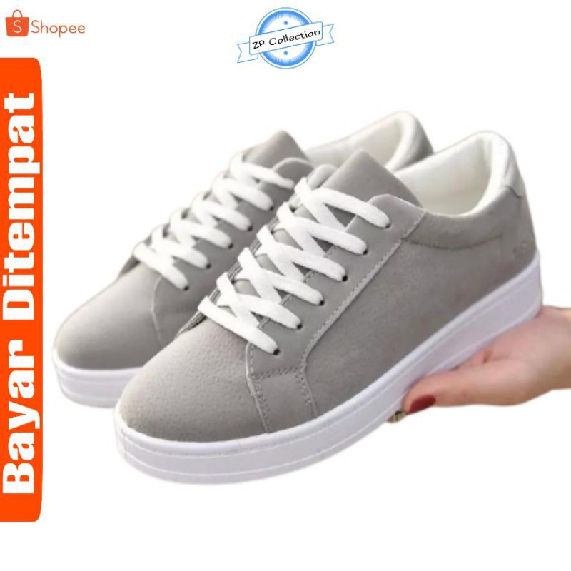 Sepatu Wanita Sneaker (ABU)/Sepatu Kuliah/Sekolah