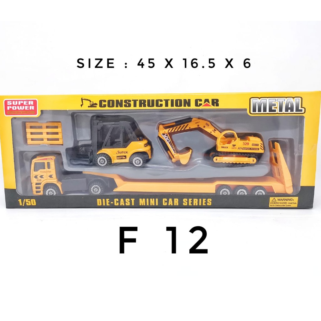 DIE CAST MINI CAR SERIES CONSTRUCTION CAR F12