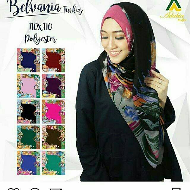 Grosir isi 10 pcs kerudung jilbab hijab murah segi empat adiba3