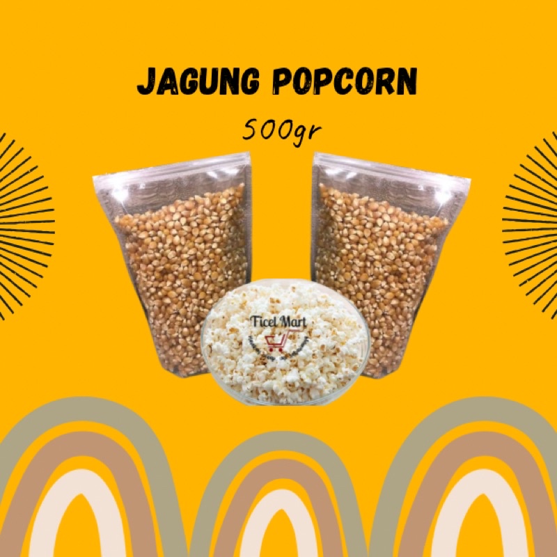 

500gr | Biji Jagung popcorn | Popcorn mentah siap goreng mekar camilan snack ringan keluarga anak