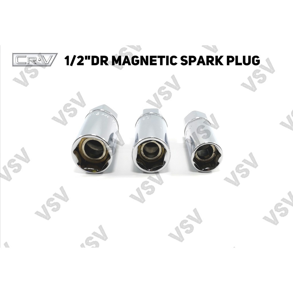 Gestar 1/2&quot;Dr Magnetic Spark Plug 16mm Kunci Busi Magnet Kunci Shock busi