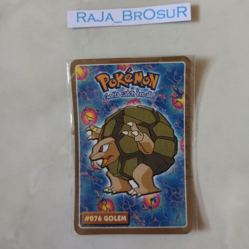 Kartu Stiker Mainan Jadul Langka Pokemon Indigo League-Kanto Region Gen1 Hadiah Cup Cup Pop CuCu Pop