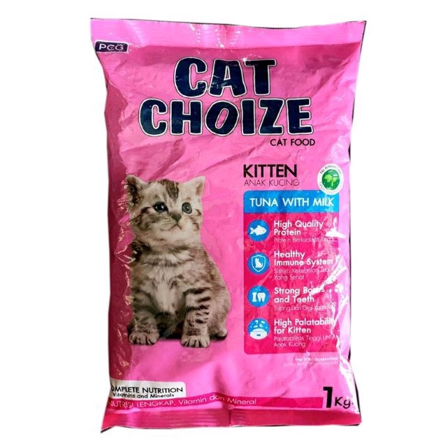 Makanan Kucing Cat Choize Kitten 1Kg Tuna With Milk Dry Food