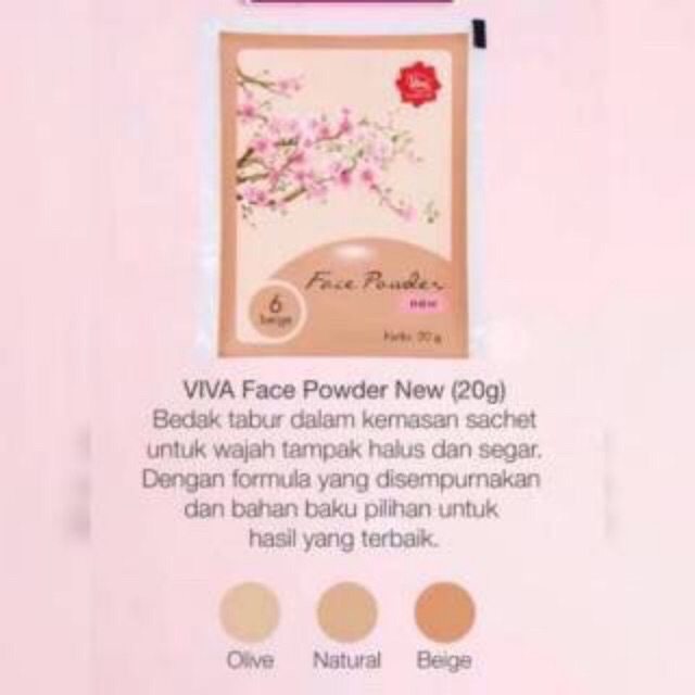 `ღ´ PHINKL `ღ´ 【v】【i】【v】【a】 Viva bedak tabur zak refill untuk menghaluskan wajah loose powder