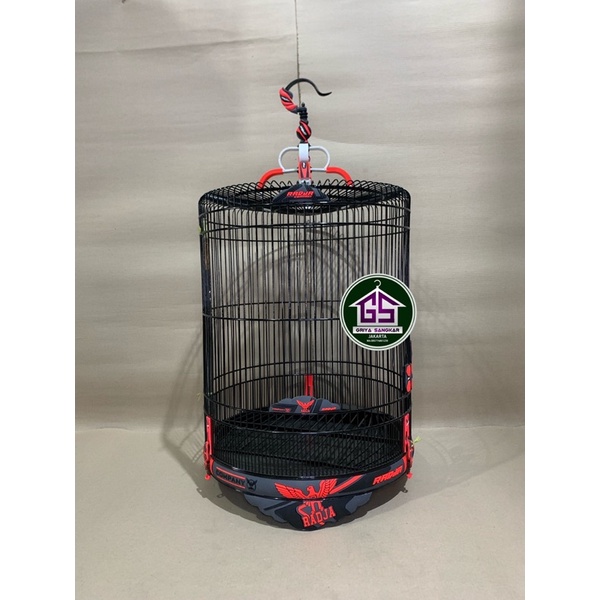 SANGKAR KANDANG MURAI RADJA 3D CARBON MERAH NO 2