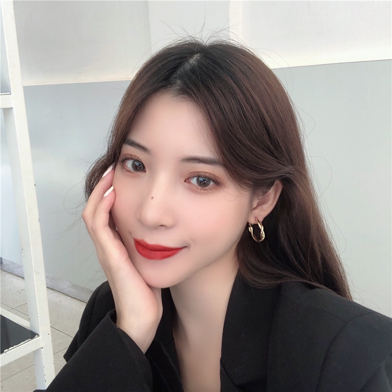 Anting Model twist Gaya retro Korea