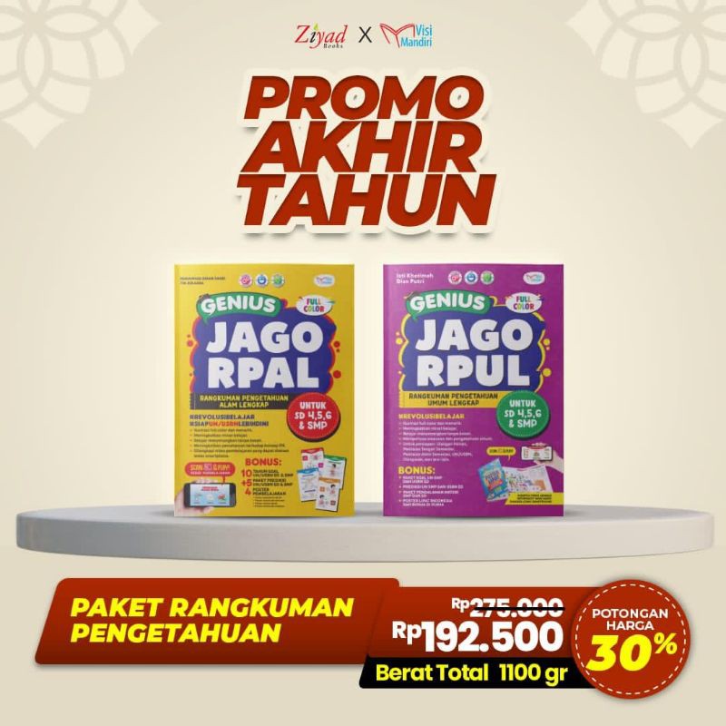 Buku Pendamping IPA IPS SD Paket Genius Jago RPUL Dan Jago RPAL