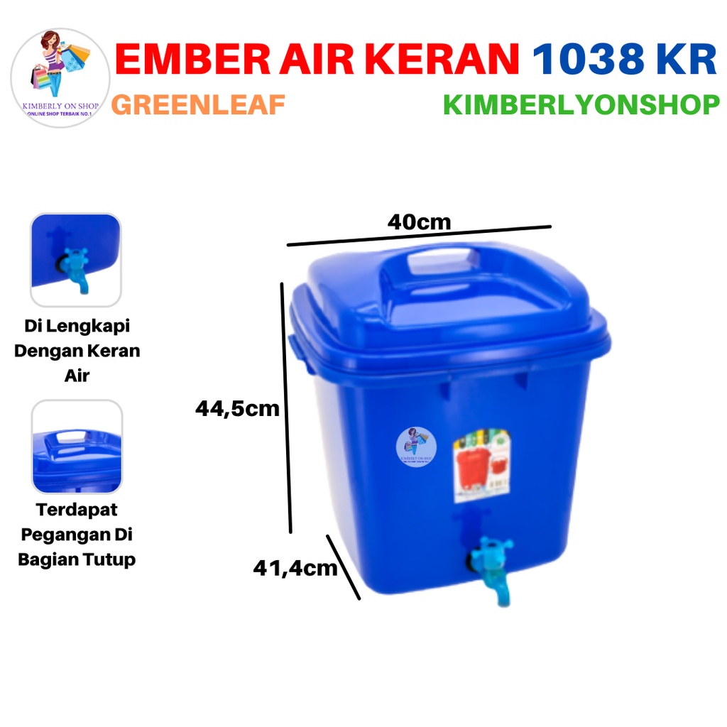 Ember Air Kran Tong Air Cuci Tangan 39,5 Liter Green Leaf 1038 KR