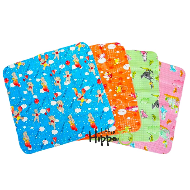 Perlak Bayi alas Ompol Bayi Karet Waterproof Besar  Newborn Perlengkapan Bayi RANDOM MOTIF 70 x 70cm Perlak NoBrand Waterproof Motif Random Boy Random Girl