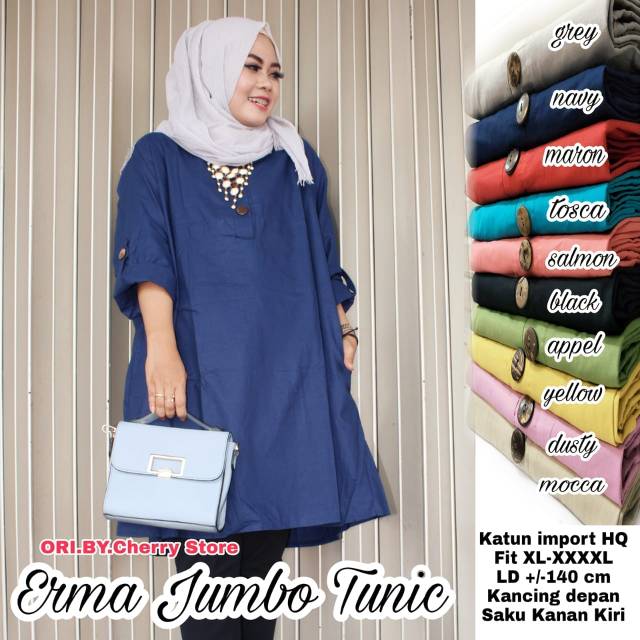 NEW ERMA JUMBO TUNIC LD 140CM BIG SIZE