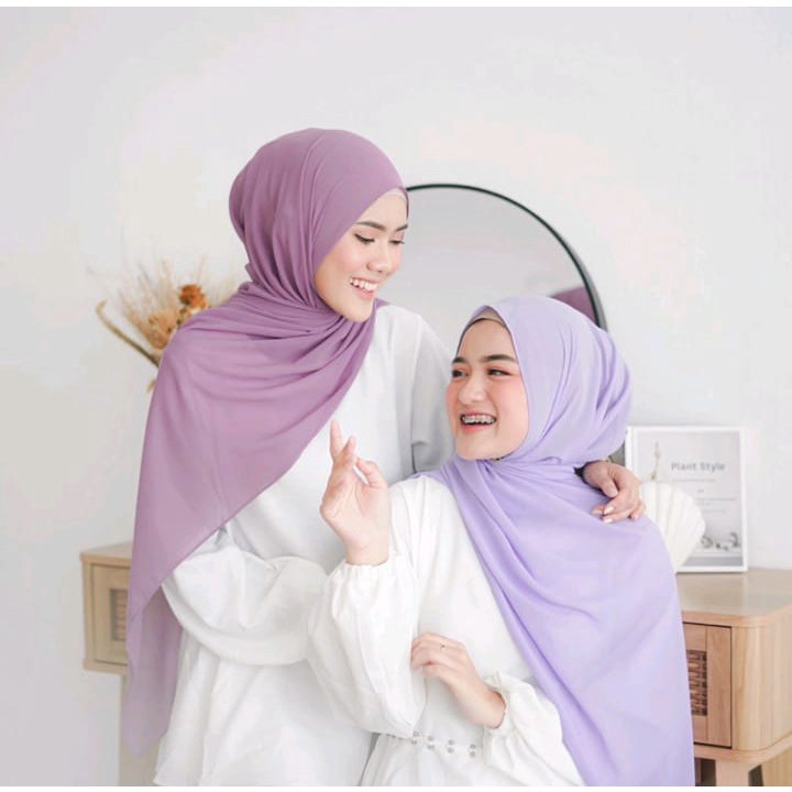 Pashmina Baby Doll / Pashmina Ceruty / Pasmina Polos Murah Baha’i Ceruty Armani babydoll