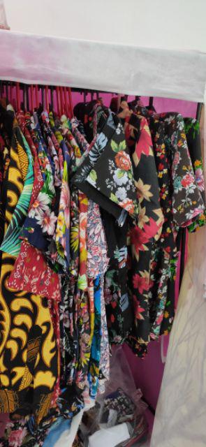 Bmb Ok Bswart Batik Hrb026 Kenongo Hem Pendek Padi Pekalongan M L Xl Batik Pria Murah Modern Grosir