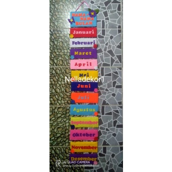 hiasan gantung NAMA2 BULAN