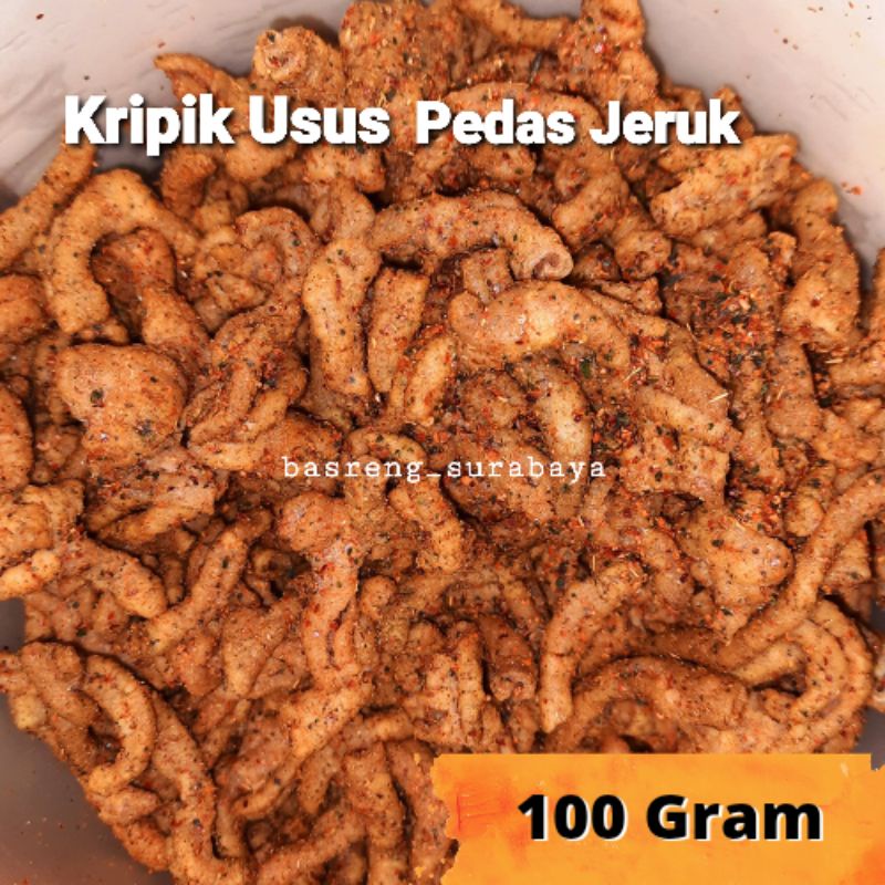 

KRIPIK USUS PEDAS JERUK 100 GRAM