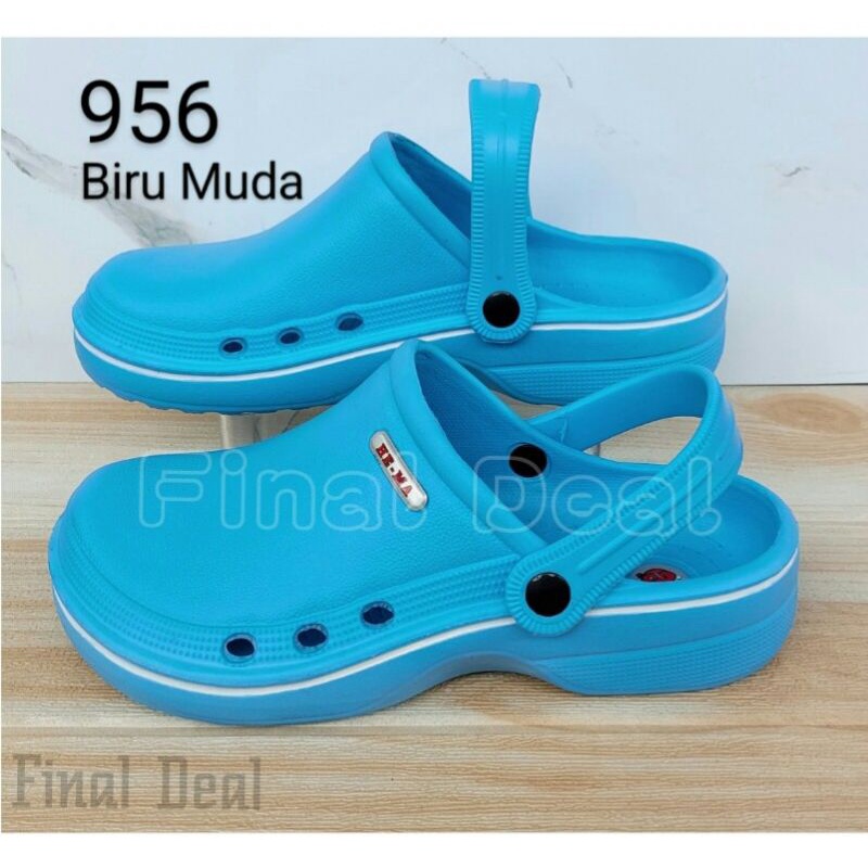 36-40 Sandal Kodok Hema, Sandal Medis Perawat Crocs, Sandal Umroh Haji, Sandal Santai, Sandal Kamar Mandi, Sandal Pabrik