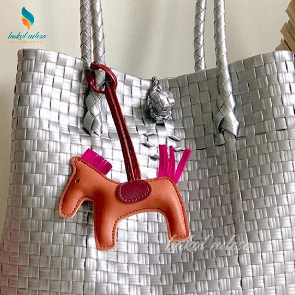 Tas Anyam Jali Tas Tote Tas Handmade Silver Kekinian Tas Anyaman Plastik Jali New Colour